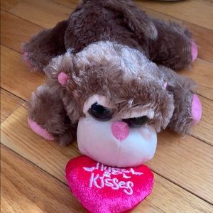 Hugs and kisses monkey Valentine’s Day teddy bear